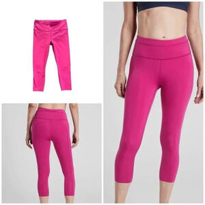 Athleta Accelerated Capri l Fuchsia Pink Small Petite